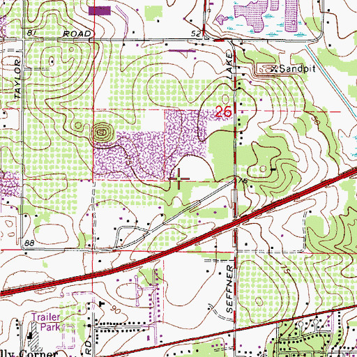 Topographic Map of Silliman, FL