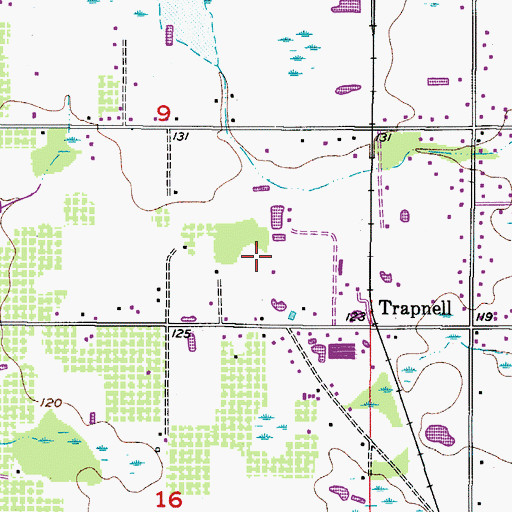 Topographic Map of Silver Maple Estates, FL