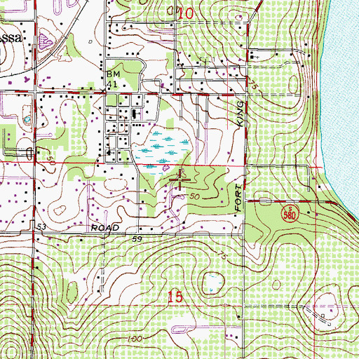 Topographic Map of Skewlee Gardens, FL