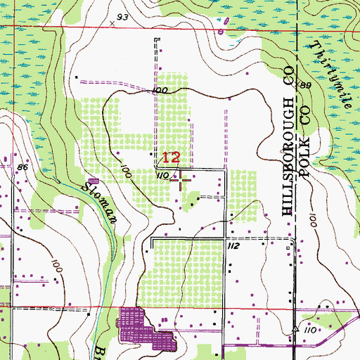 Topographic Map of Smith, FL