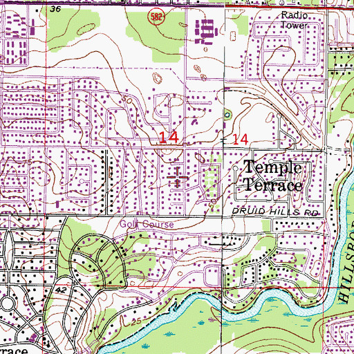 Topographic Map of Smiths Golf View Estates, FL