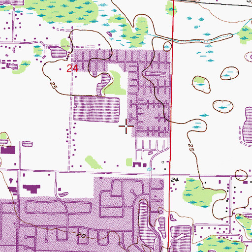 Topographic Map of Solana Bay, FL