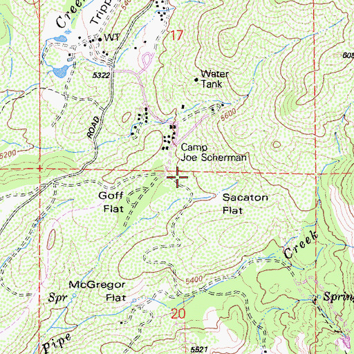 Topographic Map of Sacaton Flat, CA