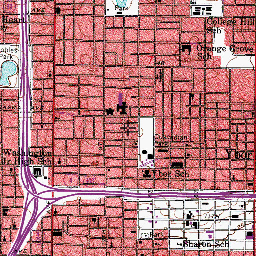 Topographic Map of Souders, FL