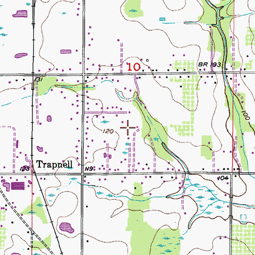 Topographic Map of South Plant City Farms, FL