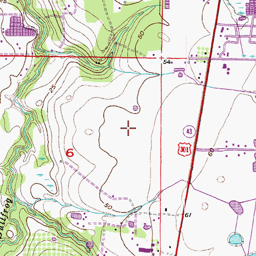 Topographic Map of South Pointe, FL