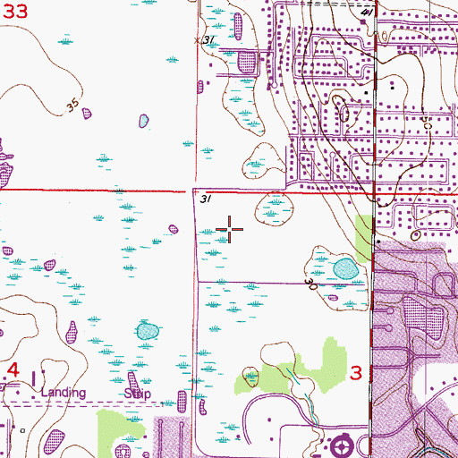 Topographic Map of South Ridge, FL