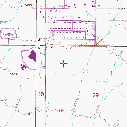 Topographic Map of Ensenada del Oro, AZ