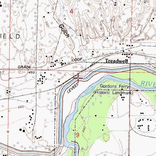 Topographic Map of Sacramento Gulch, CA