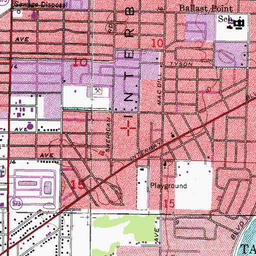 Topographic Map of Southgreen, FL