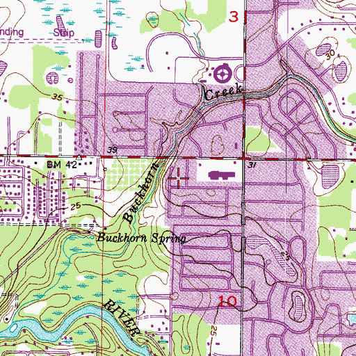 Topographic Map of Southwood Hills, FL