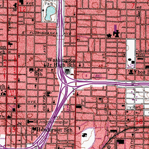 Topographic Map of Sparkman Place, FL