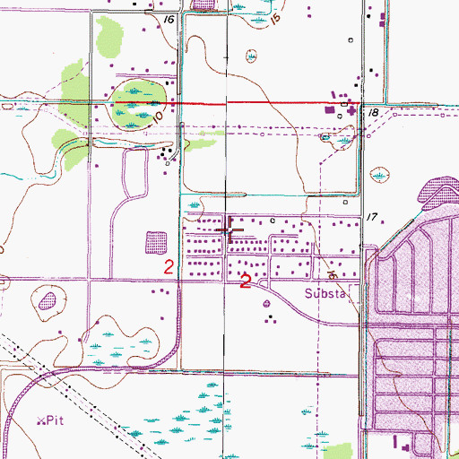 Topographic Map of Speedway Park, FL