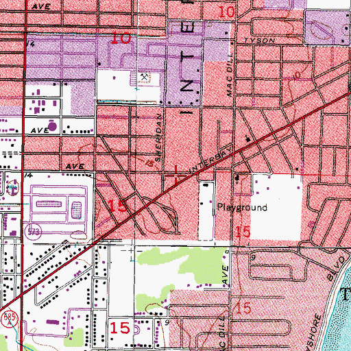 Topographic Map of Speedway Place, FL
