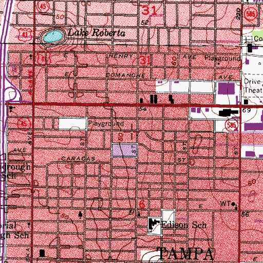 Topographic Map of Sperry, FL