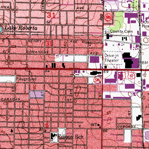 Topographic Map of Sperry Grove Estates, FL