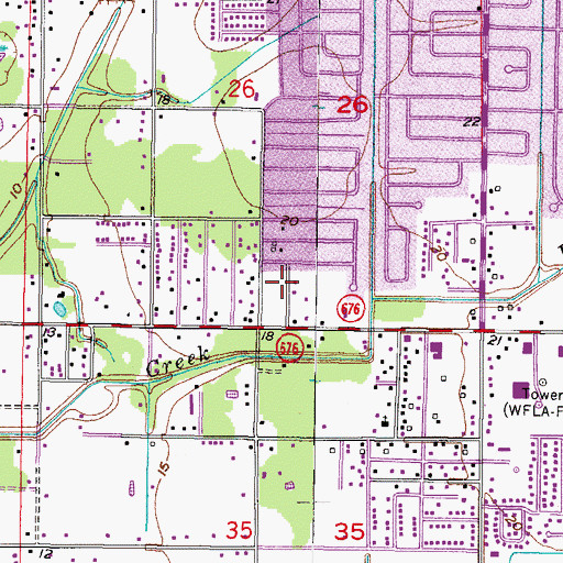 Topographic Map of Spivey Miller, FL