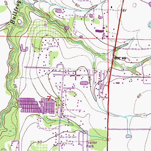 Topographic Map of Stelling Village, FL