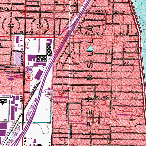 Topographic Map of Sterlingwood, FL