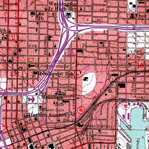 Topographic Map of Stockon Court, FL