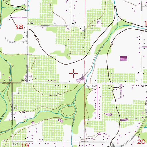 Topographic Map of Stone Hedge, FL