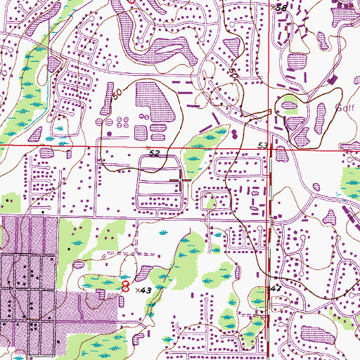 Topographic Map of Stonehedge, FL