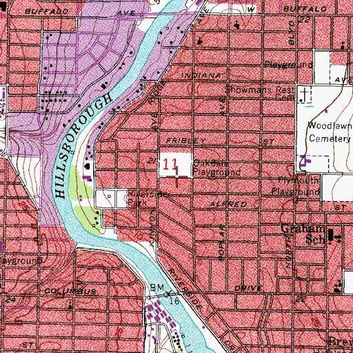Topographic Map of Suarez, FL