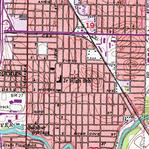 Topographic Map of Sulphur Hill, FL