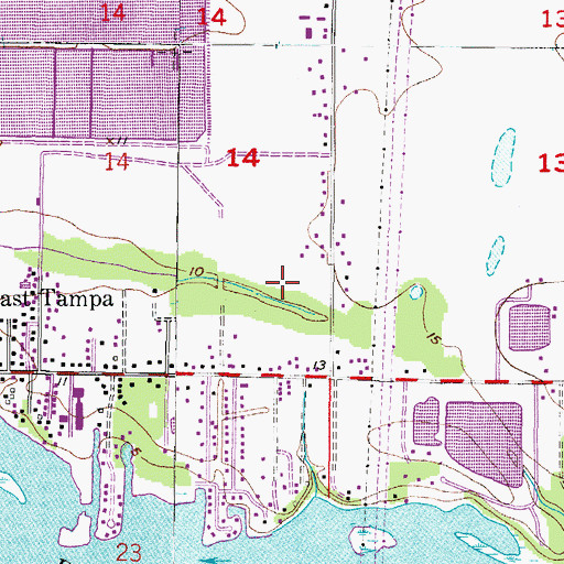 Topographic Map of Sunshine Acres, FL