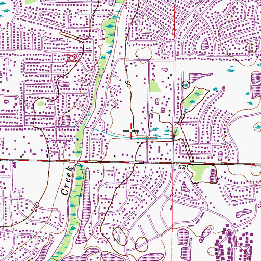 Topographic Map of Sunshine Village, FL