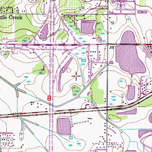 Topographic Map of Sunway, FL