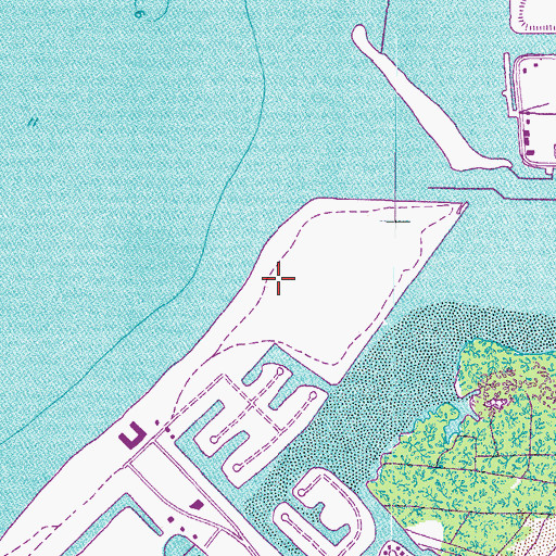 Topographic Map of Surfside Estates by the Bay, FL