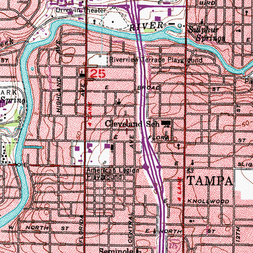 Topographic Map of Susieanna, FL