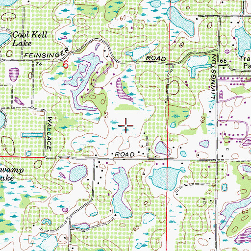 Topographic Map of Suydam, FL