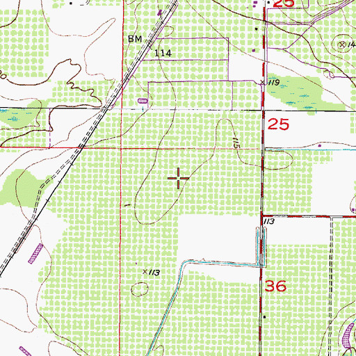 Topographic Map of Sweat Farms, FL
