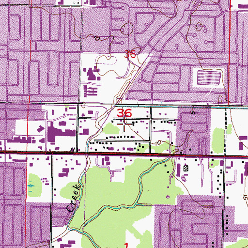 Topographic Map of Sweetwater Creek, FL