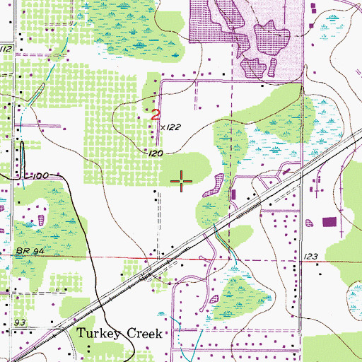 Topographic Map of Sydney Crossings, FL