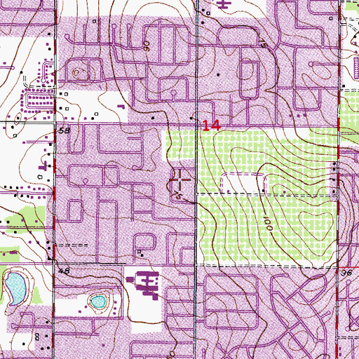 Topographic Map of Sylvan Terrace, FL