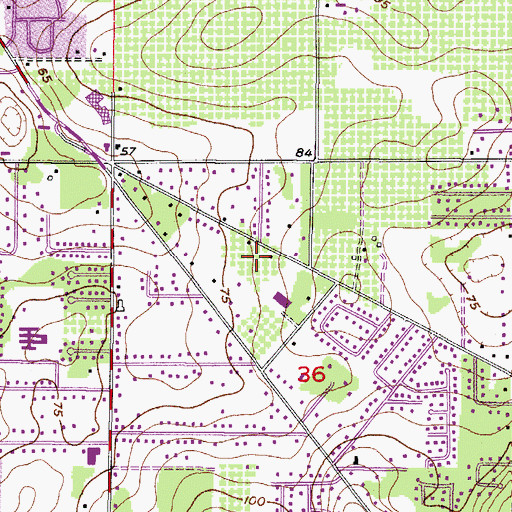 Topographic Map of Sylvia Manor, FL