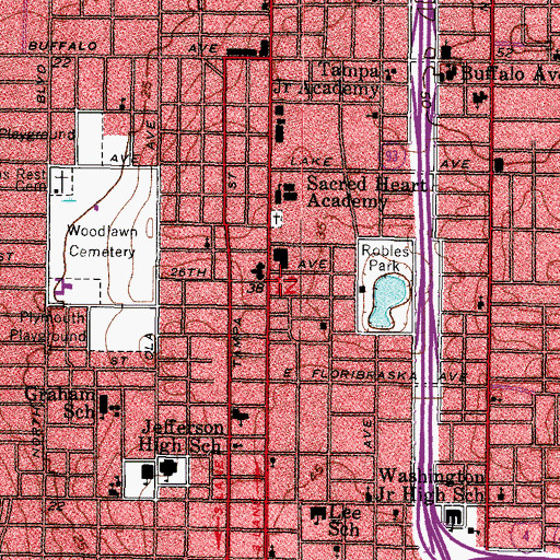 Topographic Map of Ta Wes Co Place, FL