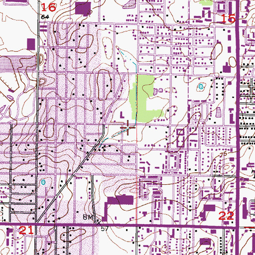 Topographic Map of Takomah Trail, FL