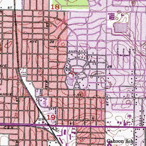 Topographic Map of Tampa Overlook, FL