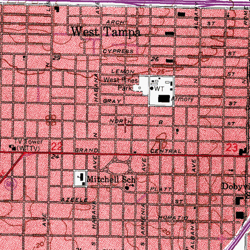 Topographic Map of Terra Nova, FL