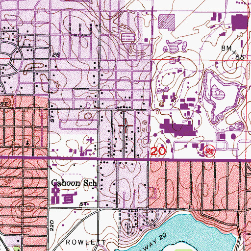 Topographic Map of Terrace Gables, FL