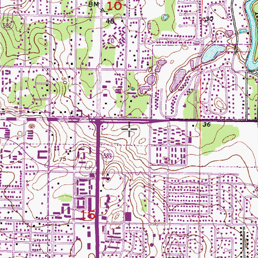 Topographic Map of Terrace Walk, FL