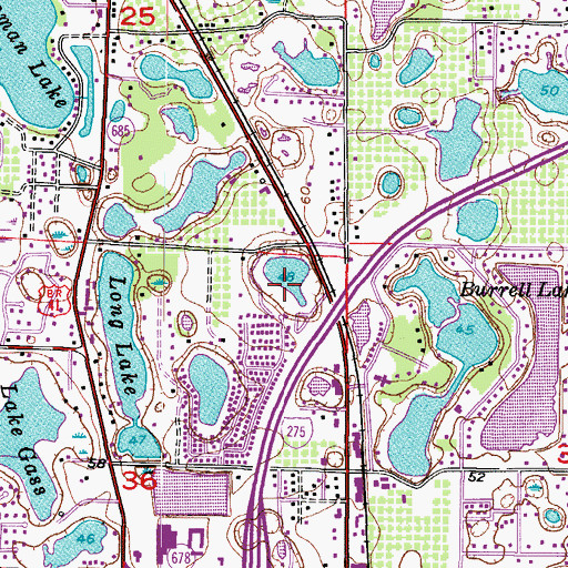 Topographic Map of The Inn at Lakeshore Villas, FL