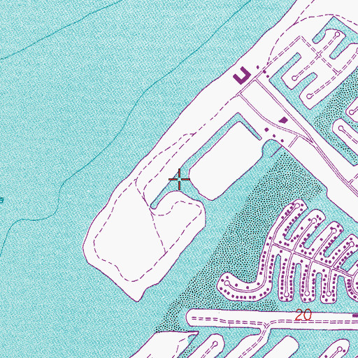 Topographic Map of The Villas at Andalucia, FL