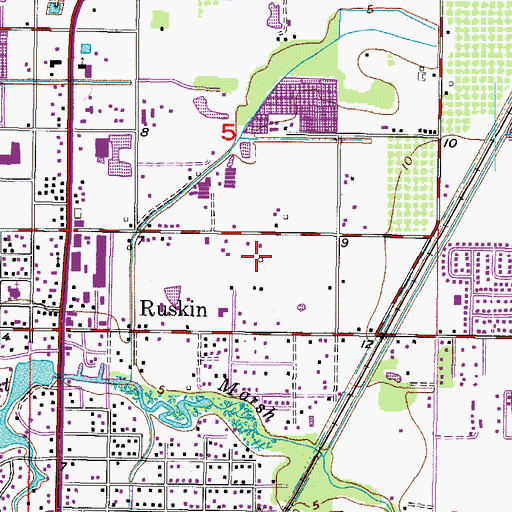 Topographic Map of Thea Simmons, FL