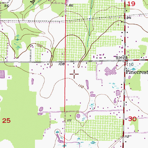 Topographic Map of Tierra de Amigos, FL