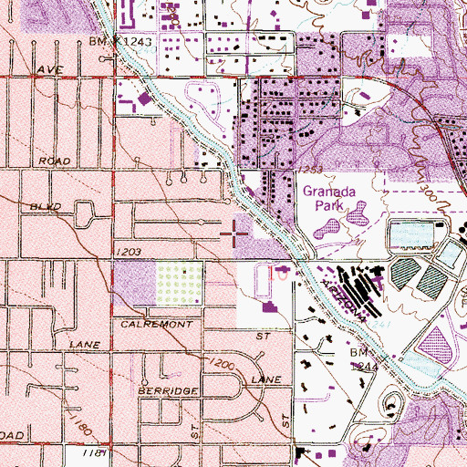 Topographic Map of Estate Monterra, AZ